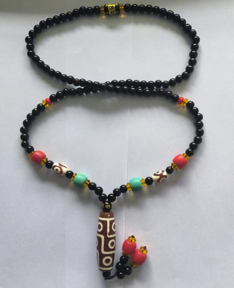 九眼天珠项链-嘉城艺术交易平台