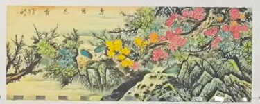 傅抱石《鸟语花香》-嘉城艺术交易平台