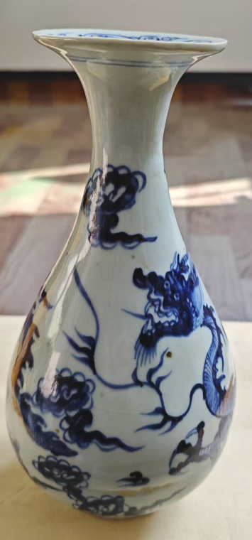 至正八年款《飞龙纹玉壶春瓶》-嘉城艺术交易平台