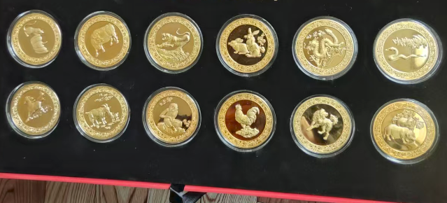 十二生肖金银币纪念章-嘉城艺术交易平台