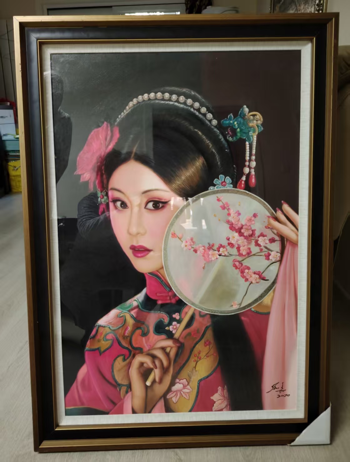 刘用华《美人图》油画-嘉城艺术交易平台