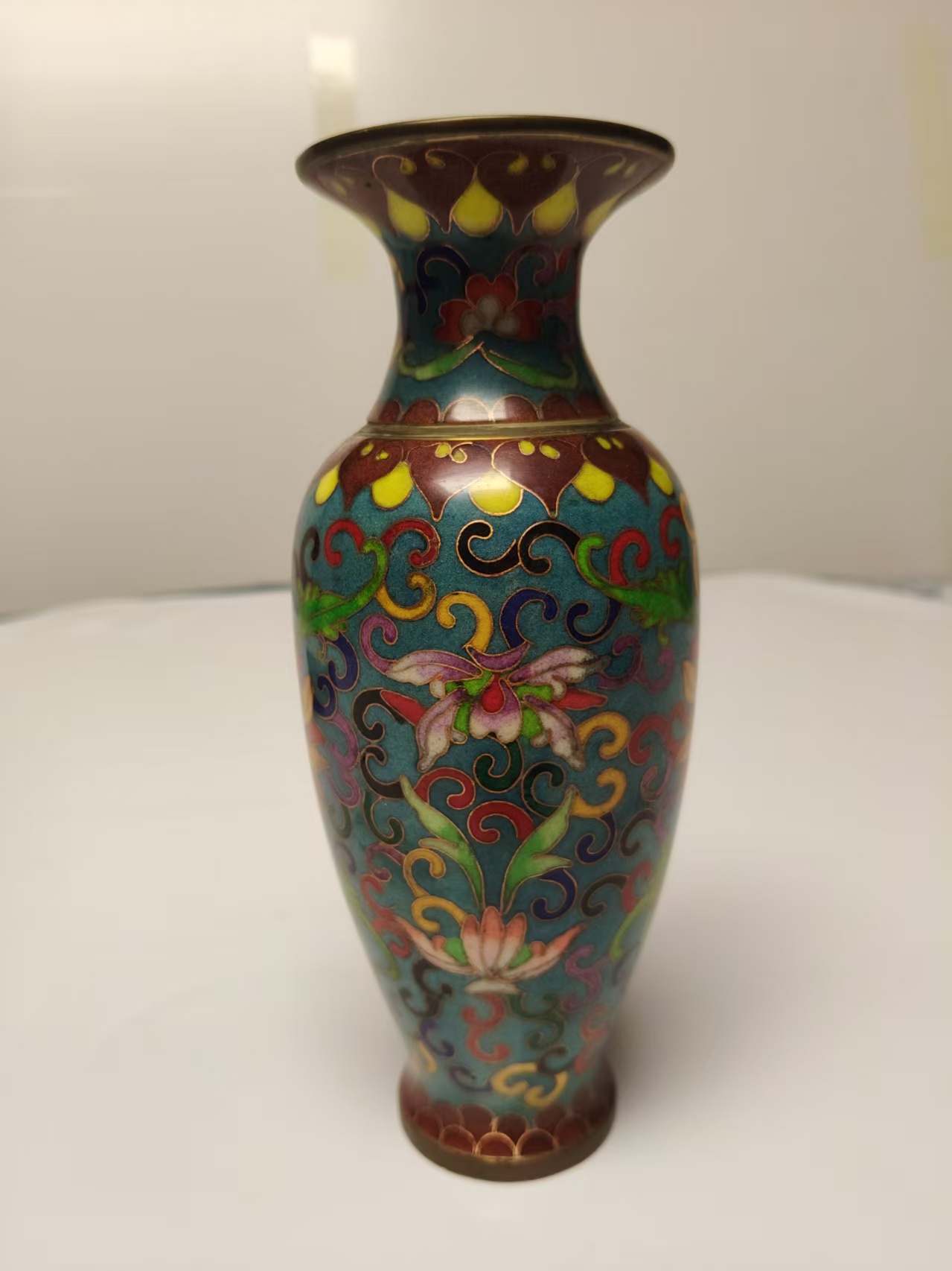 乾隆年制《铜胎景泰蓝赏瓶》-嘉城艺术交易平台