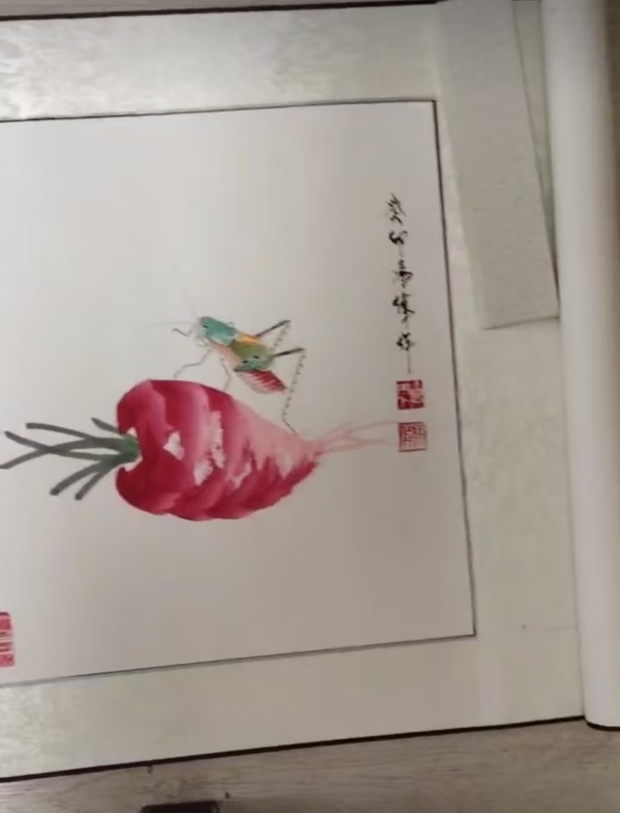 冯伟《虫草图》长卷