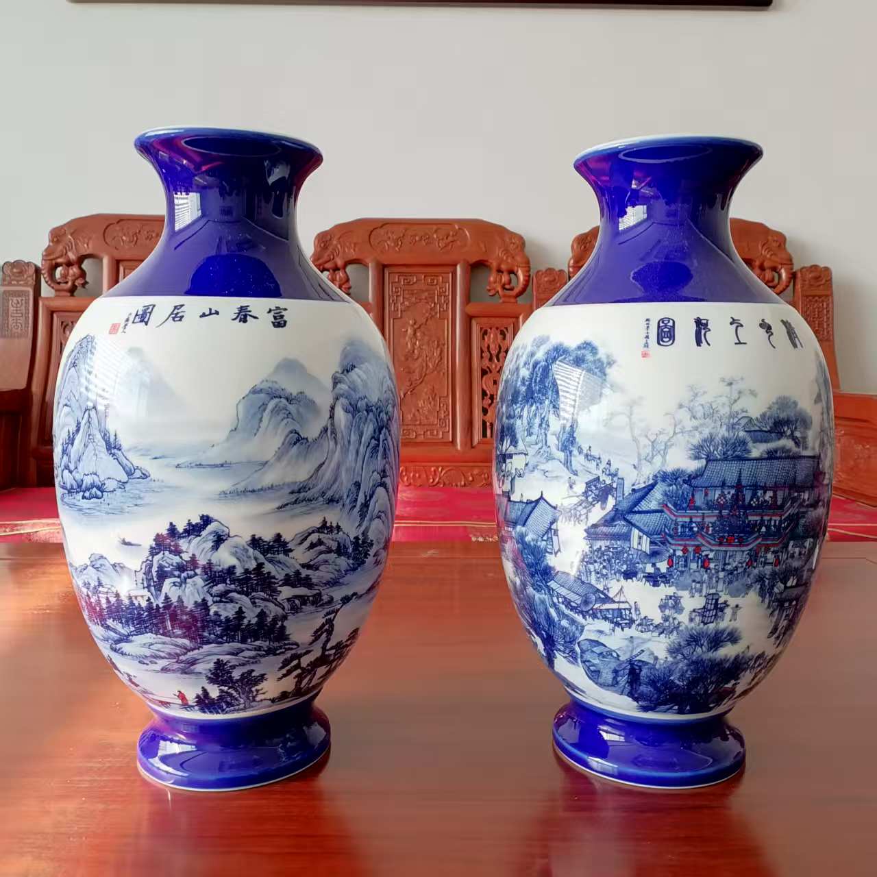 张松茂、徐亚凤《国宝双绝》大师尊-嘉城艺术交易平台