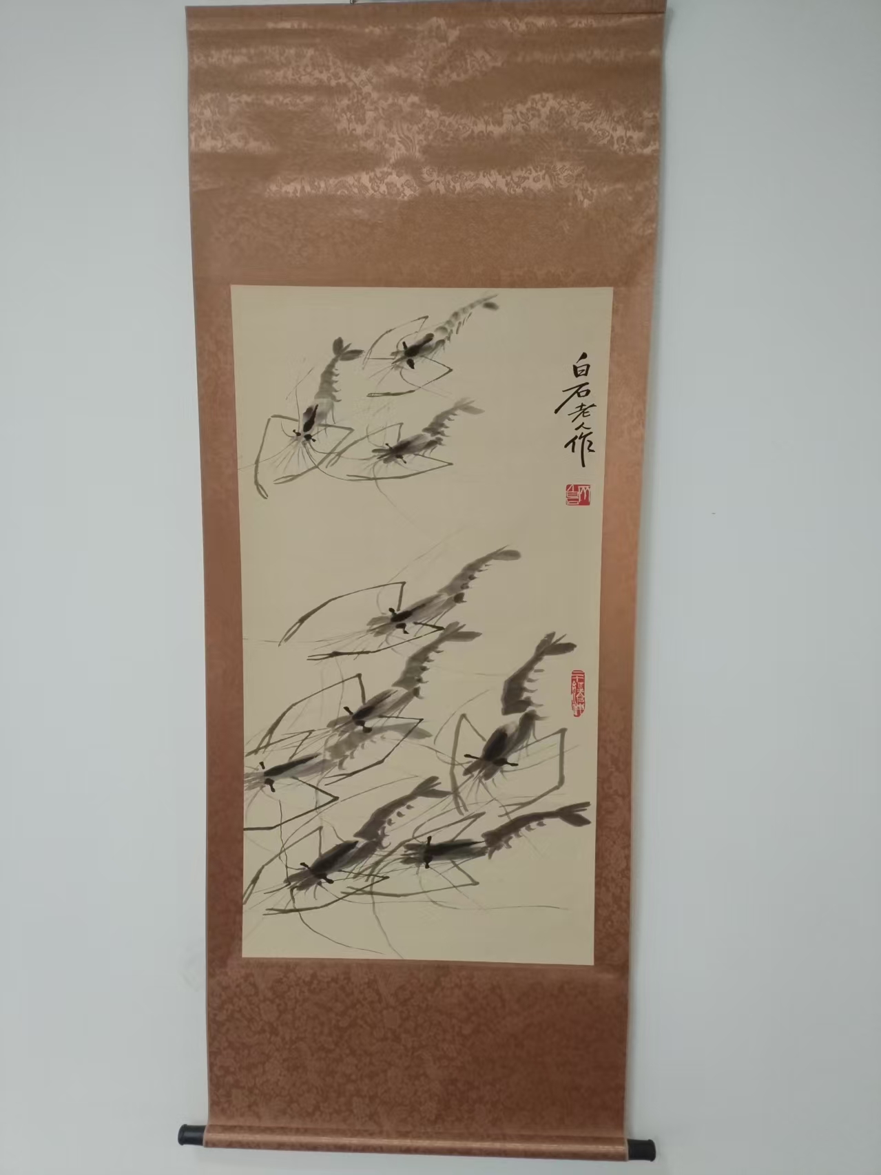 齐白石《墨虾图》-嘉城艺术交易平台