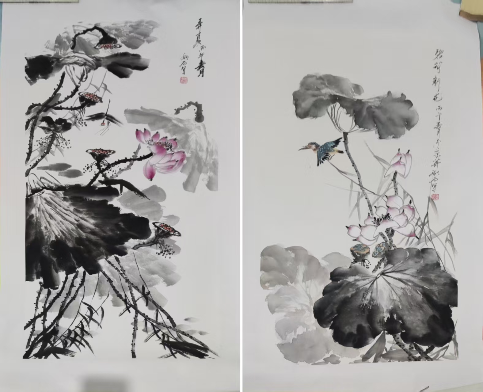 湖石（湖宏源）《碧荷新花》-嘉城艺术交易平台