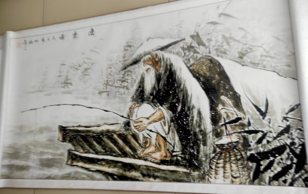 朱兆福《渔乐图》-嘉城艺术交易平台