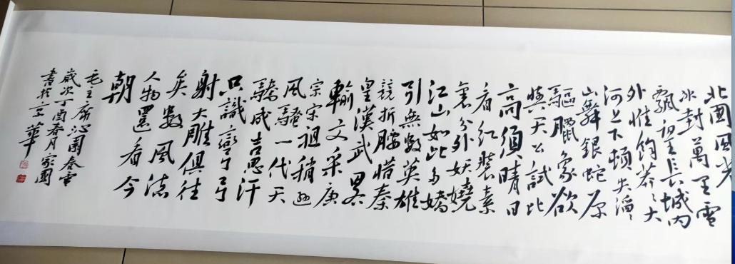 何家国《沁园春.雪》-嘉城艺术交易平台