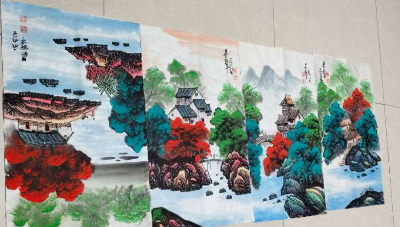 吴冠中《山水图》-嘉城艺术交易平台