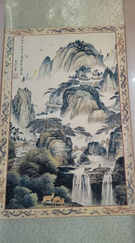 王翚《三鹿飞瀑图》-嘉城艺术交易平台