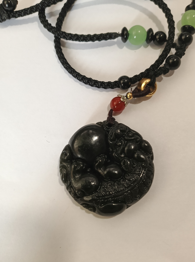 和田玉（墨玉）挂件-嘉城艺术交易平台