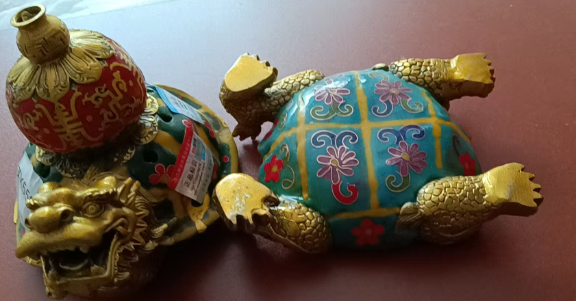 铜胎掐丝珐琅（景泰蓝）龙龟香炉