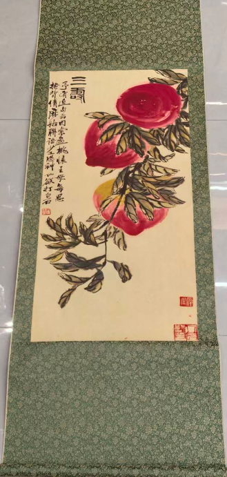 齐白石《三寿图》-嘉城艺术交易平台