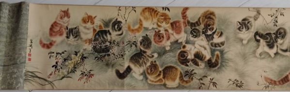 王雪涛《百猫嬉戏图》