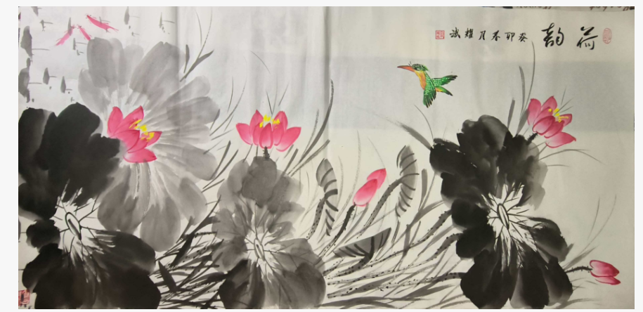 余耀斌《荷韵》-嘉城艺术交易平台