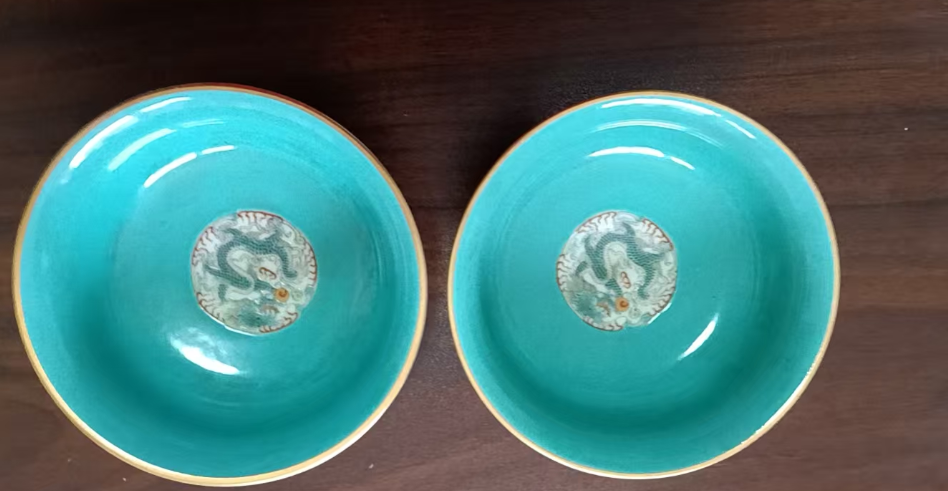 乾隆年制《法琅彩四灵纹对碗》-嘉城艺术交易平台