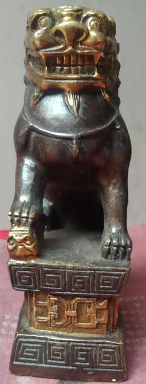 乾隆年制《纯铜宫门狮》摆件-嘉城艺术交易平台