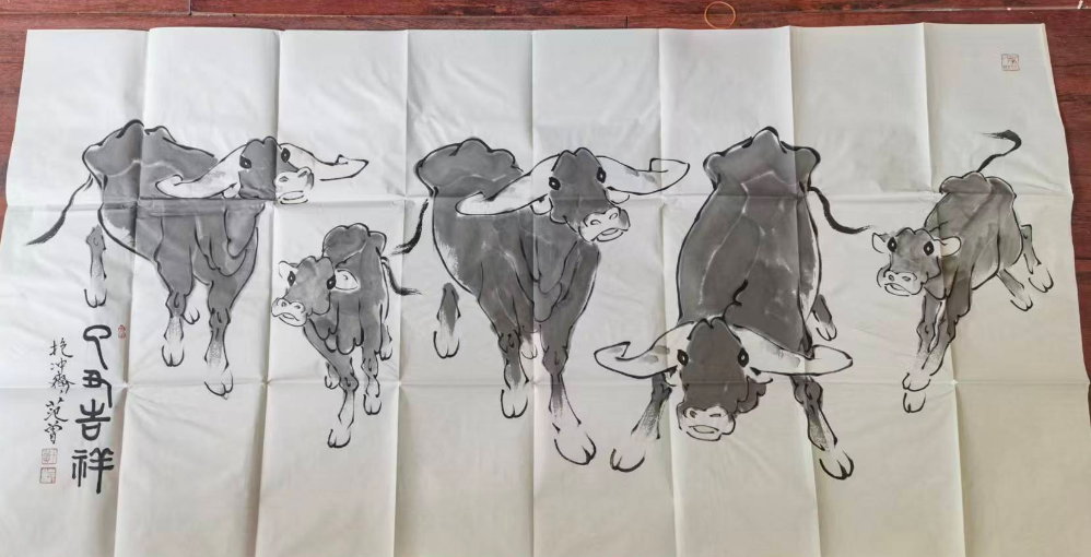 范曾《五牛吉祥》-嘉城艺术交易平台