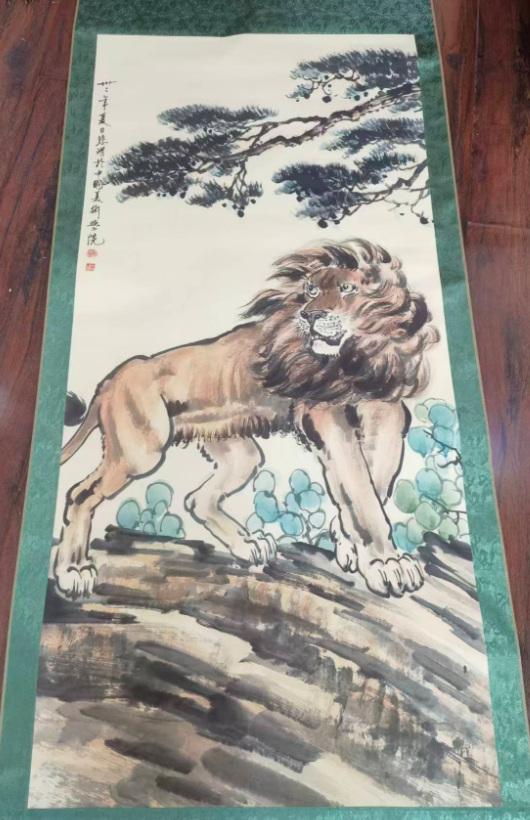 徐悲鸿《雄狮》-嘉城艺术交易平台