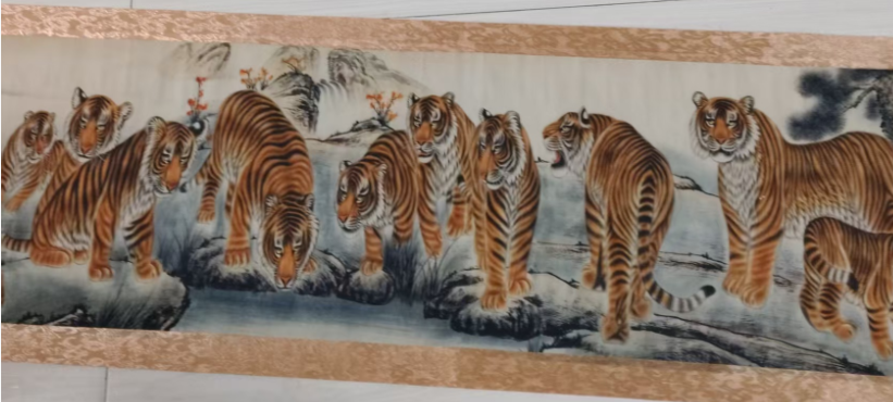 张善孖《白虎图》