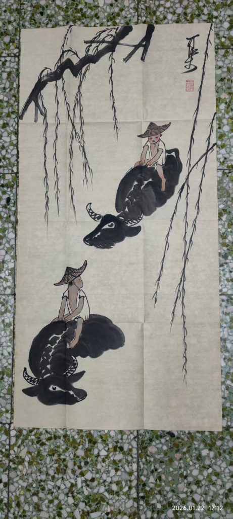 图片[1]-李可染《牧牛图》-嘉城艺术交易平台