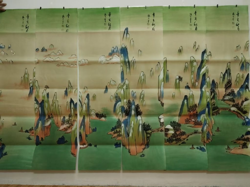 图片[1]-张大千《山水图》*6-嘉城艺术交易平台