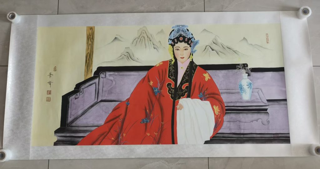 图片[1]-崔景哲《中国红-人物图》-嘉城艺术交易平台