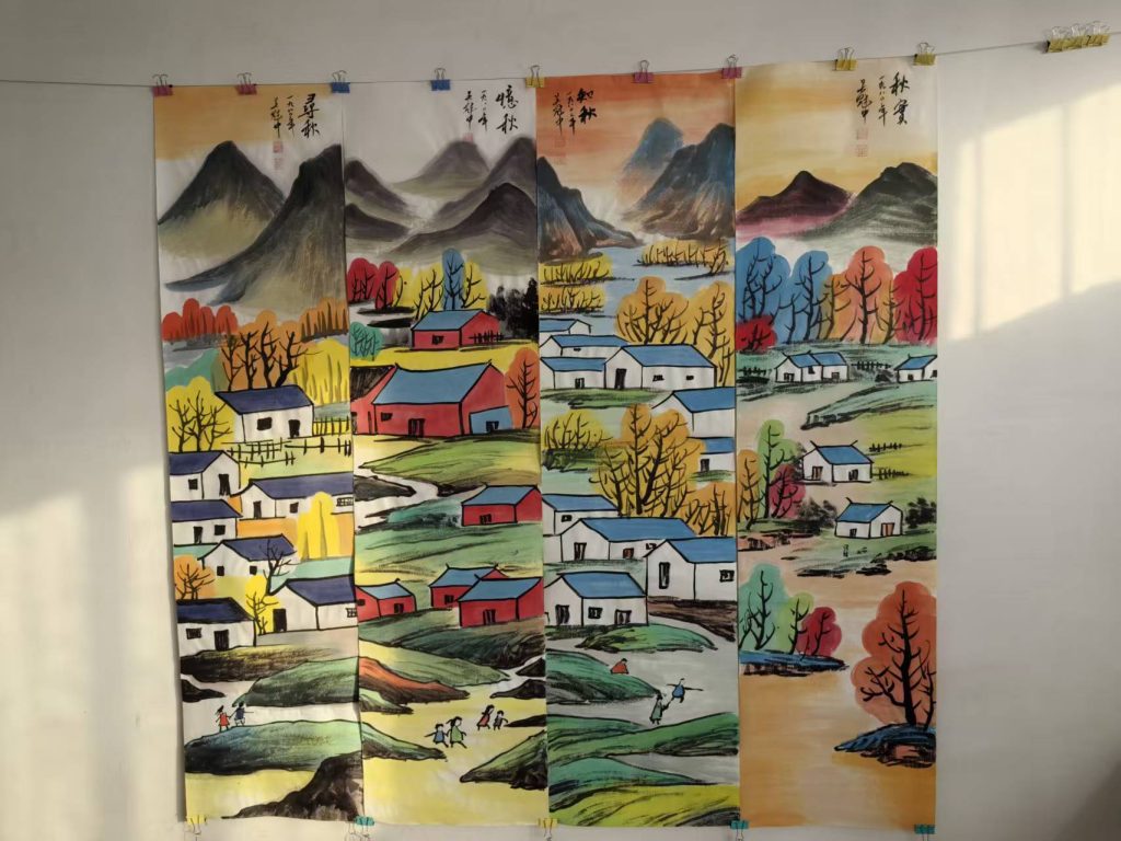 图片[2]-吴冠中《江南水乡》十二条屏-嘉城艺术交易平台