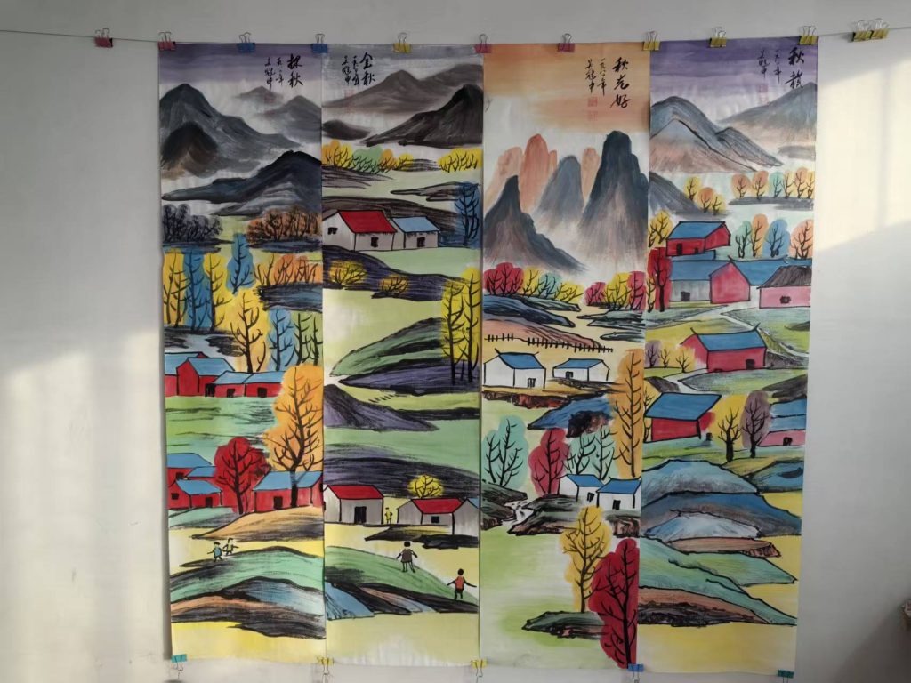 图片[3]-吴冠中《江南水乡》十二条屏-嘉城艺术交易平台