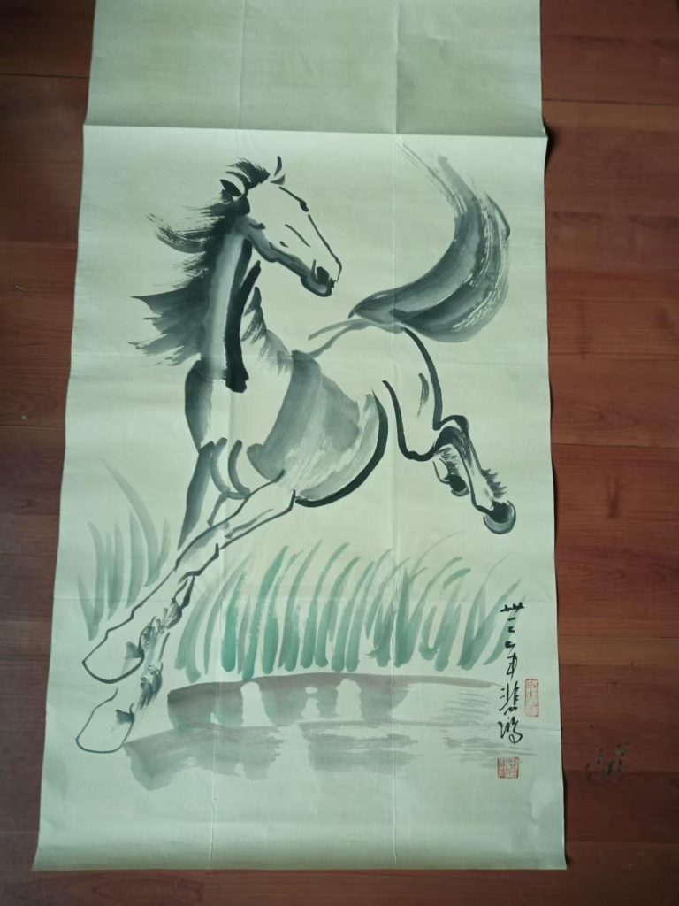 图片[1]-徐悲鸿《骏马》-嘉城艺术交易平台