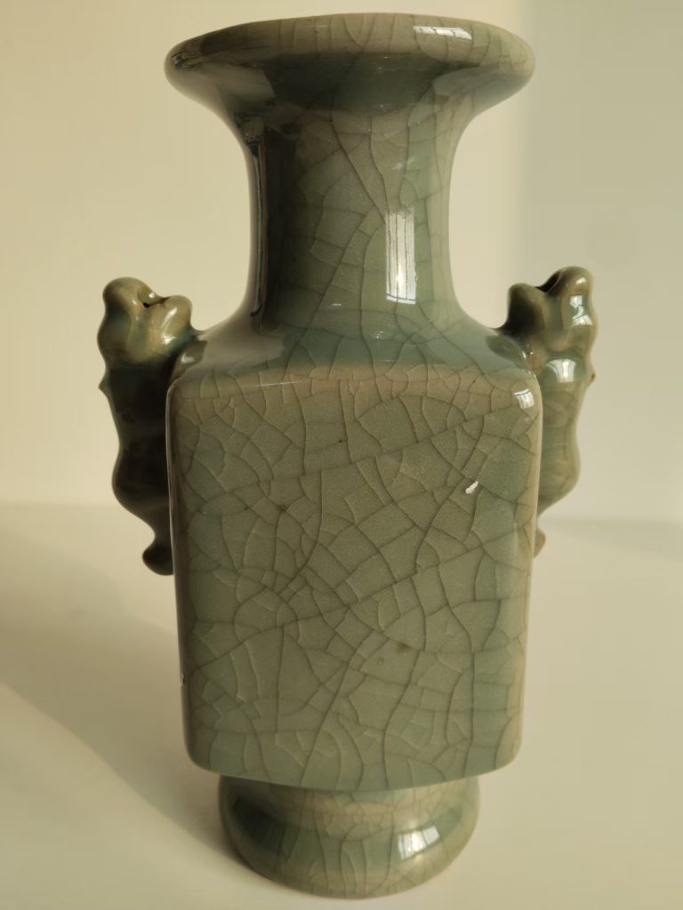 图片[1]-大宋皇家御用《冰裂纹双兽耳四方尊》-嘉城艺术交易平台