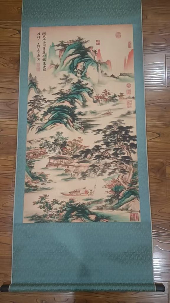 图片[1]-唐寅《妻江泛舟》-嘉城艺术交易平台