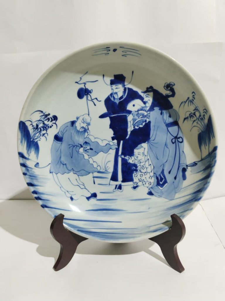 图片[1]-清《福禄寿赏盘》-嘉城艺术交易平台