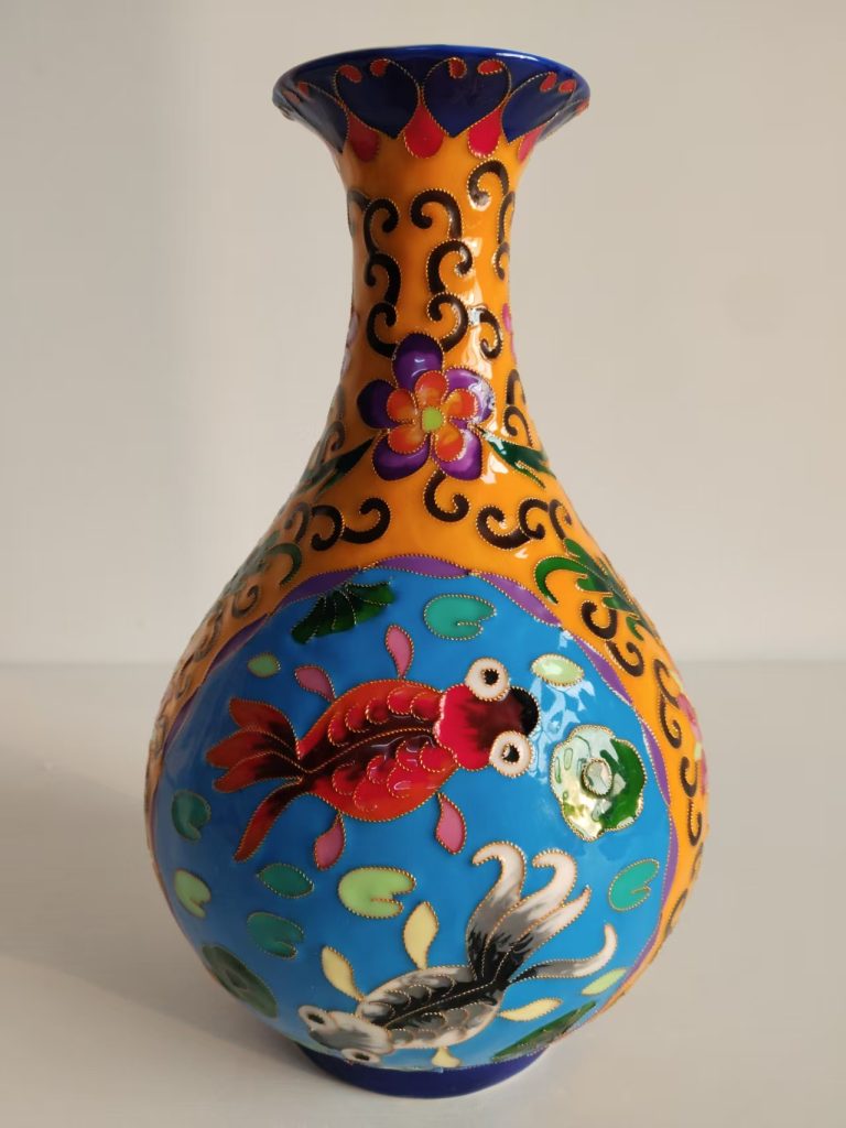 图片[1]-成化年制《掐丝珐琅彩玉壶瓶》-嘉城艺术交易平台