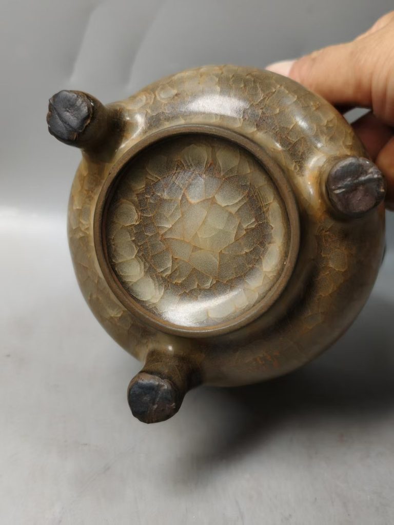 图片[2]-大宋官窑《开冰片三足双耳炉》-嘉城艺术交易平台