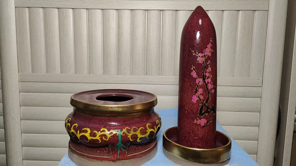 图片[2]-宋钧瓷《玫瑰紫玉春(夜光)转心瓶》-嘉城艺术交易平台