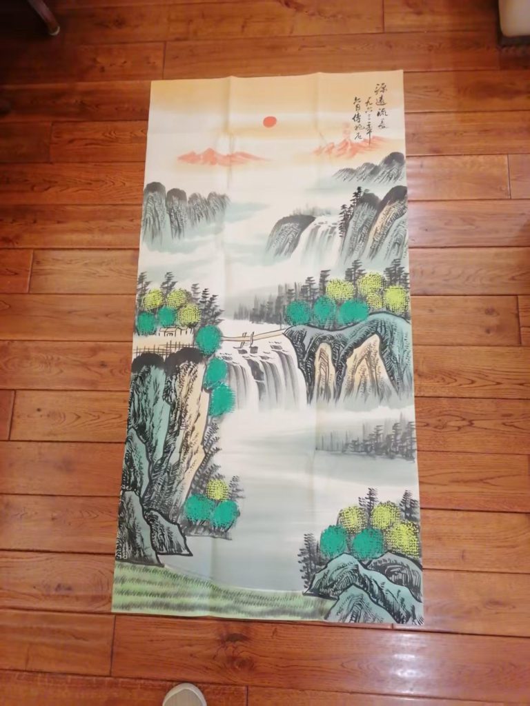 图片[1]-傅抱石《源远流长》-嘉城艺术交易平台