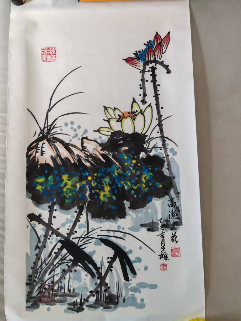 图片[1]-王雄《高洁之花》-嘉城艺术交易平台