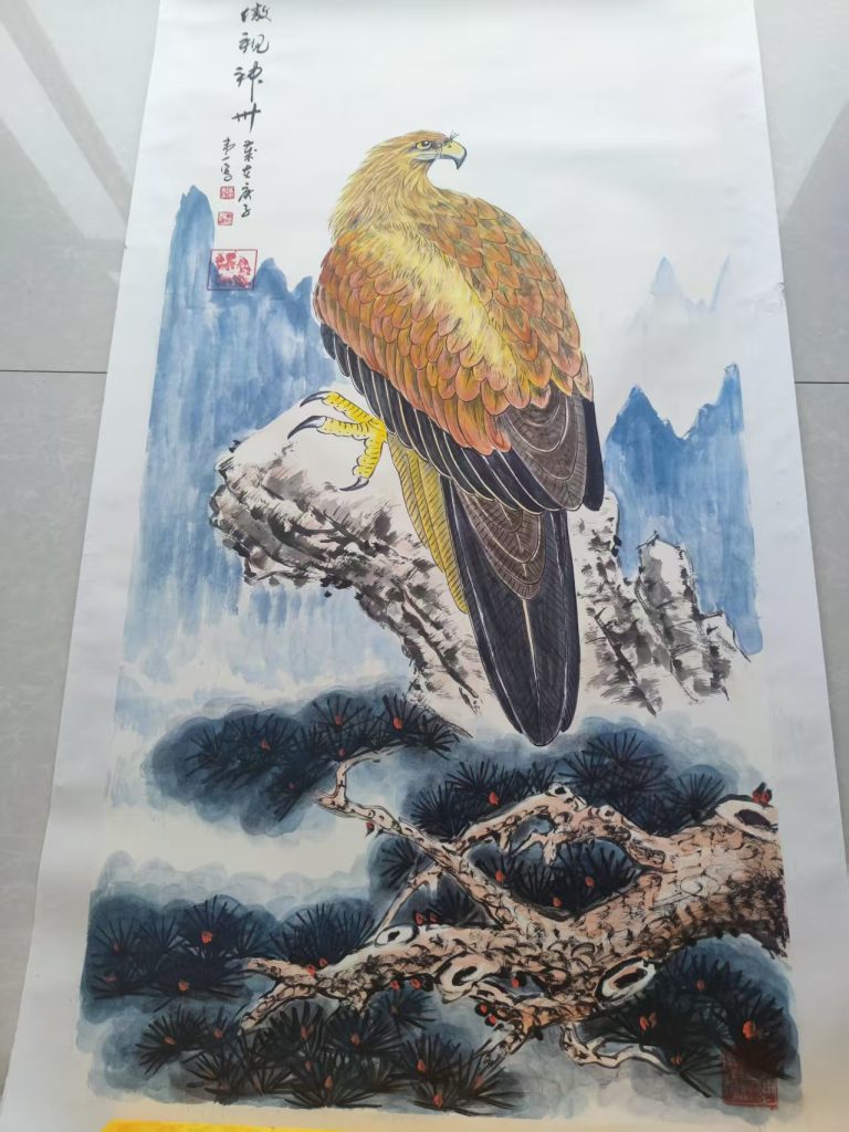 图片[1]-韦一《傲视神州》-嘉城艺术交易平台