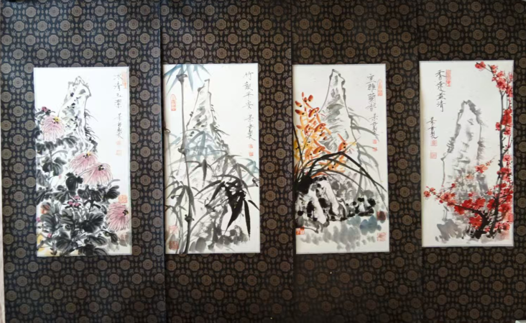 图片[1]-崔景哲《梅兰竹菊》-嘉城艺术交易平台