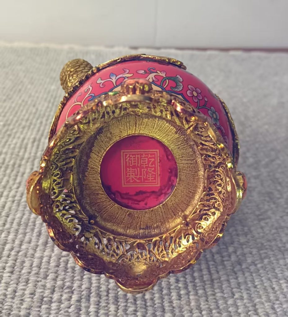 图片[2]-乾隆年制《双凤景泰蓝花瓶》-嘉城艺术交易平台