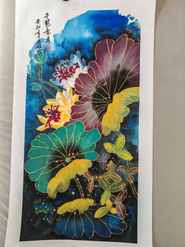 图片[1]-王雄《千苞竞秀》-嘉城艺术交易平台