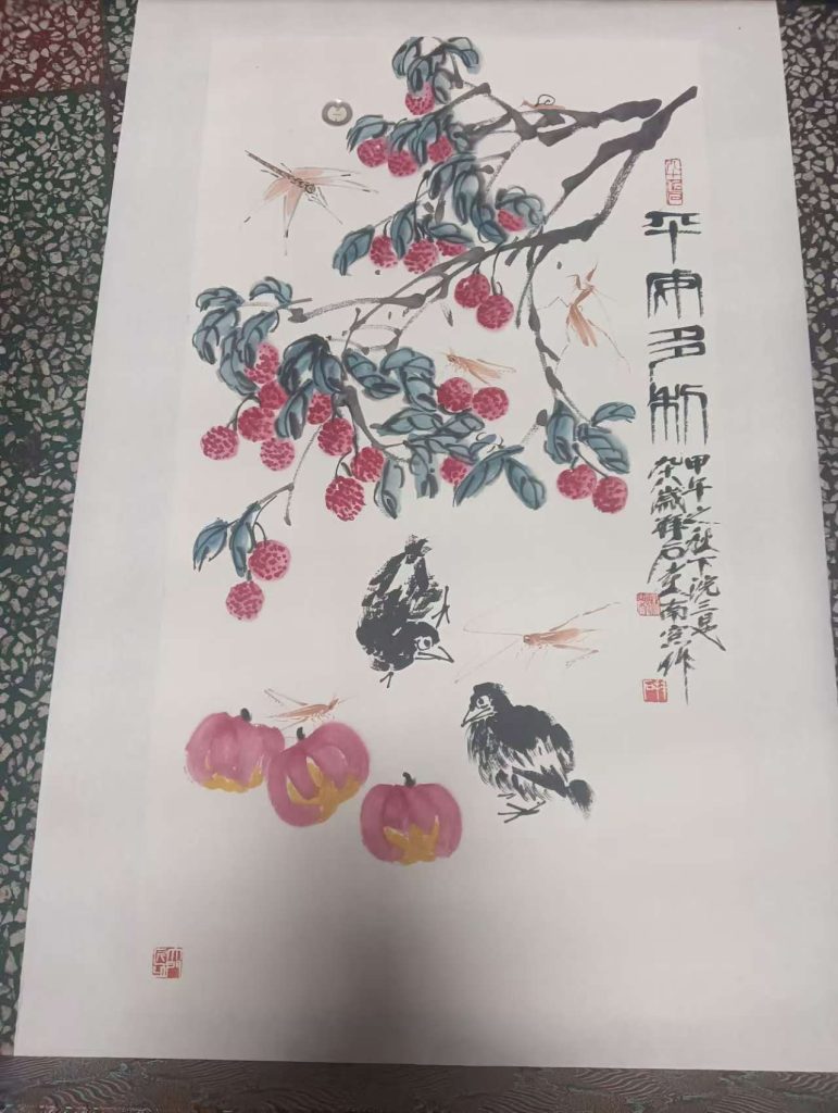 图片[1]-林拜石《平安多利》-嘉城艺术交易平台