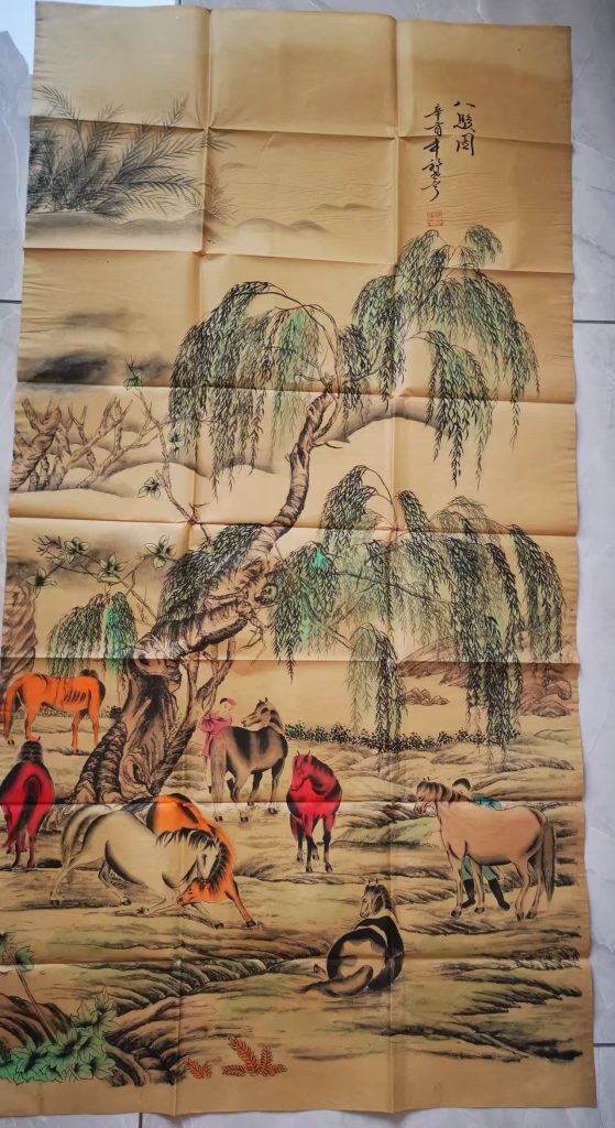 图片[1]-郎世宁《八骏图》-嘉城艺术交易平台