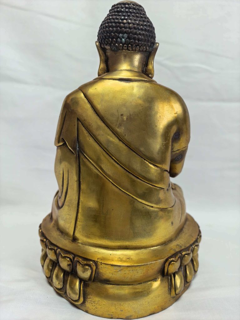 图片[2]-铜鎏金释迦牟尼佛像-嘉城艺术交易平台
