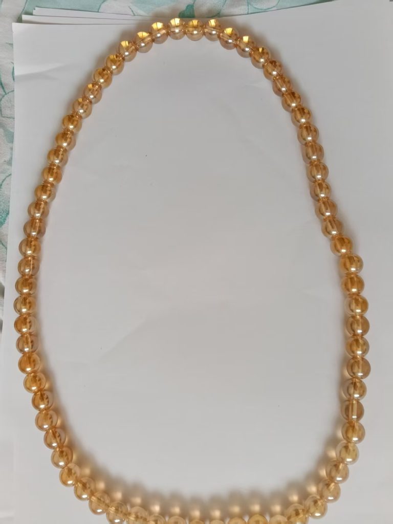 图片[1]-黄水晶《项链》-嘉城艺术交易平台