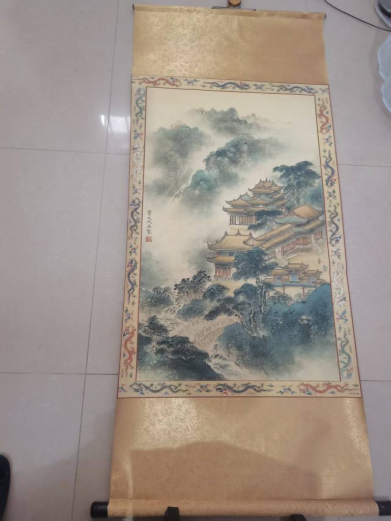 图片[1]-仇英《仙山楼阁图》-嘉城艺术交易平台