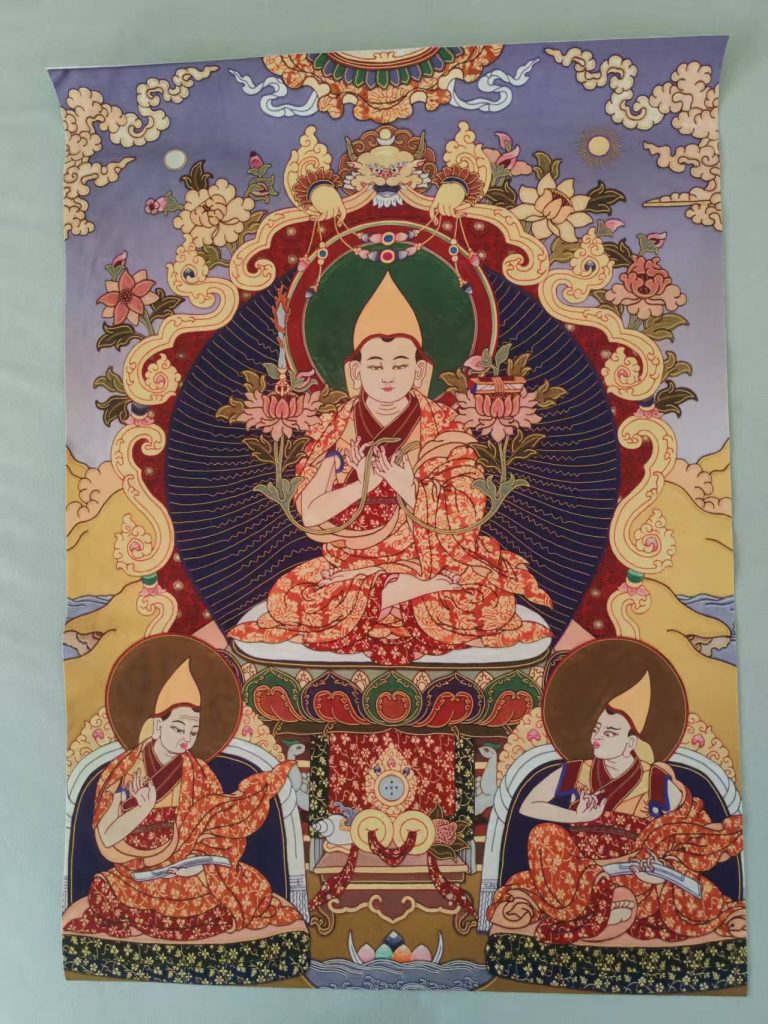 图片[1]-唐卡《宗喀巴大师》-嘉城艺术交易平台