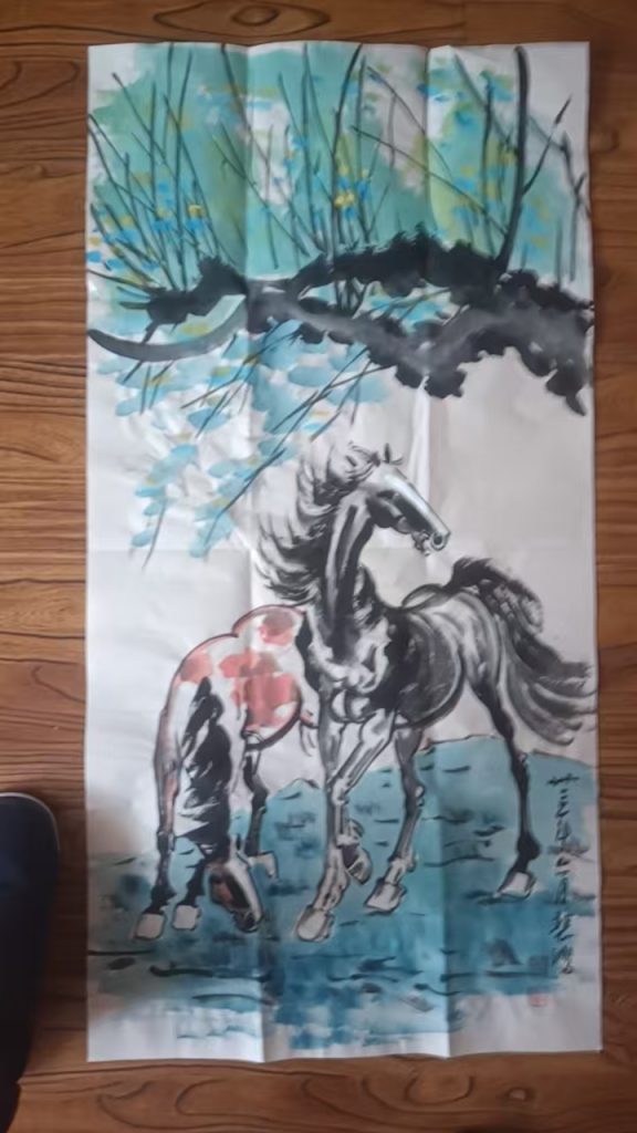 图片[1]-徐悲鸿《骏马图》-嘉城艺术交易平台