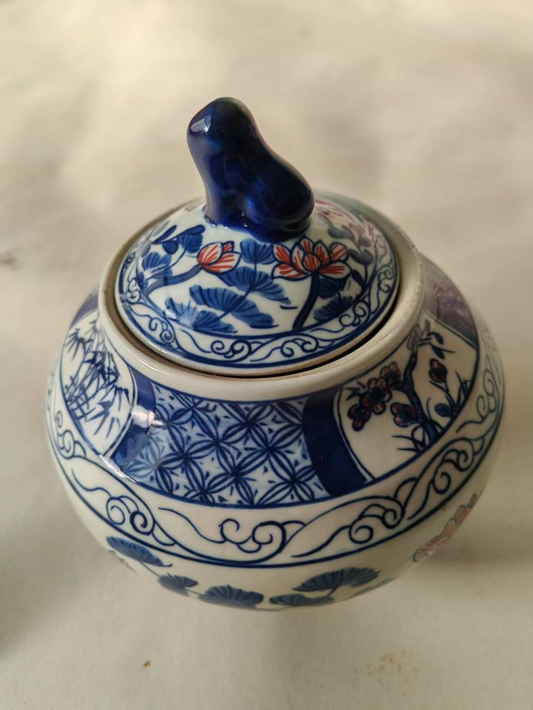 图片[1]-雍正年制《青花猴罐》-嘉城艺术交易平台